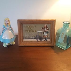 Alice in wonderland curiouser framed ar…